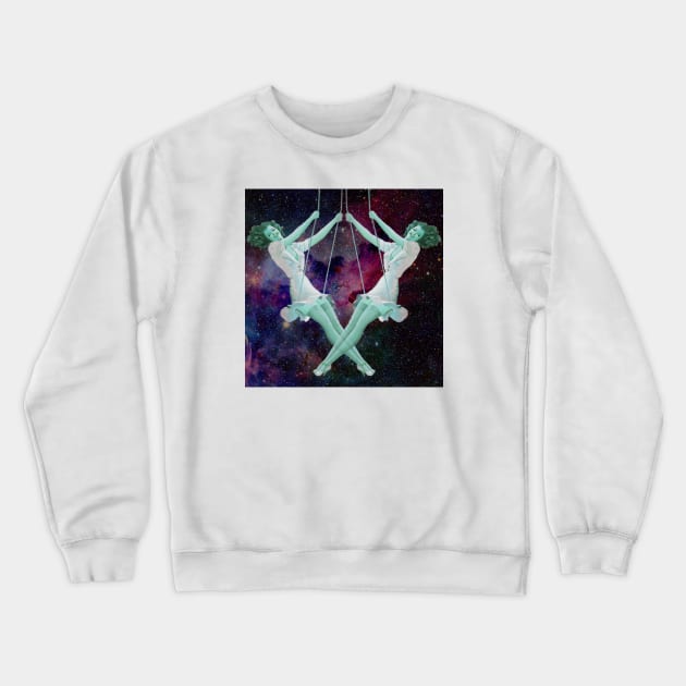 Swinging Space Ladies Crewneck Sweatshirt by Zero Style